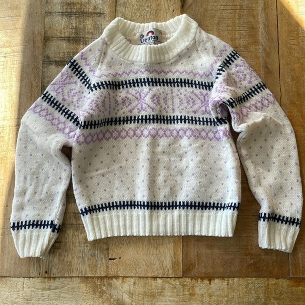 Vintage Dr. Denton girls sweater size 3